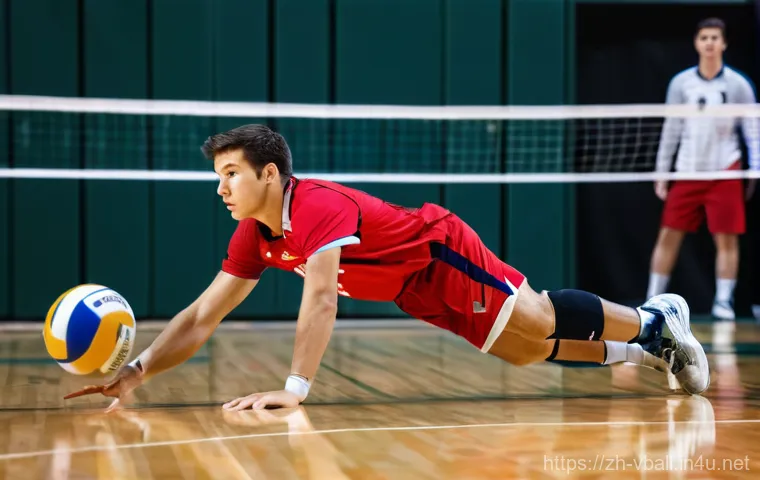 배구 경기에서의 중요한 순간 - **"Textbook Block"**: A dynamic, high-angle action shot of two female volleyball players, dressed in... 배구 경기에서의 중요한 순간 - **"Textbook Block"**: A dynamic, high-angle action shot of two female volleyball players, dressed in...