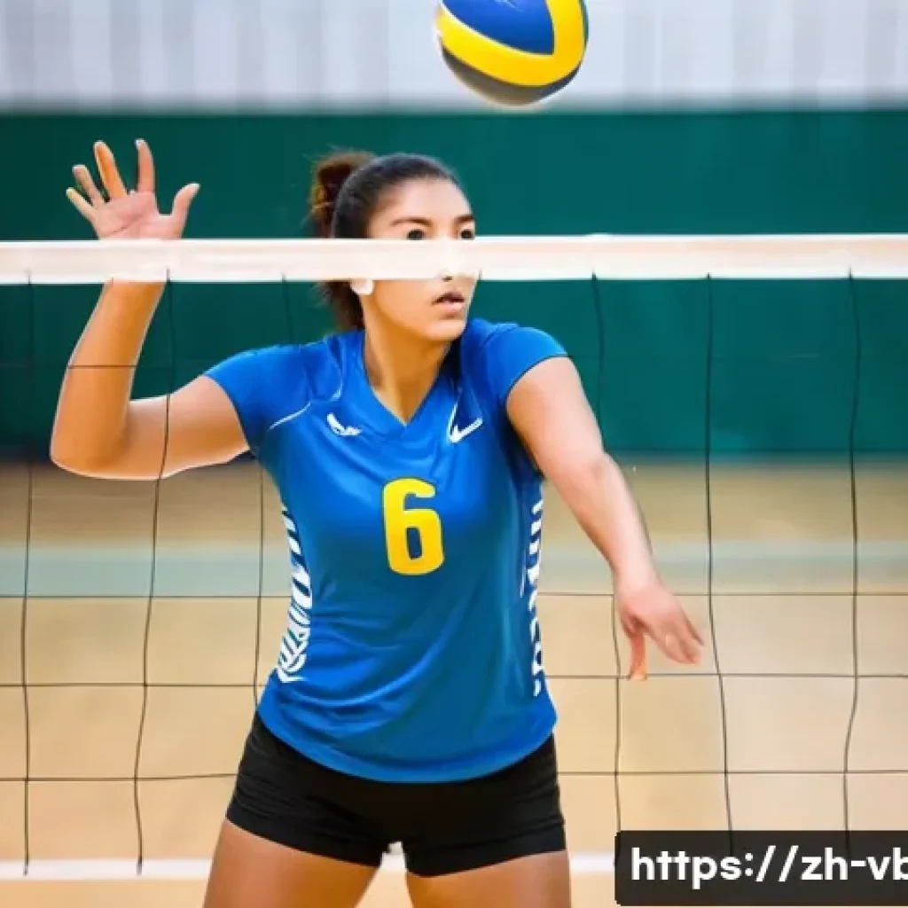 배구 트레이닝 팁 공유 - **Image Prompt 1: The Foundation of Play - Precision Forearm Pass and Ready Set**
A dynamic, med...