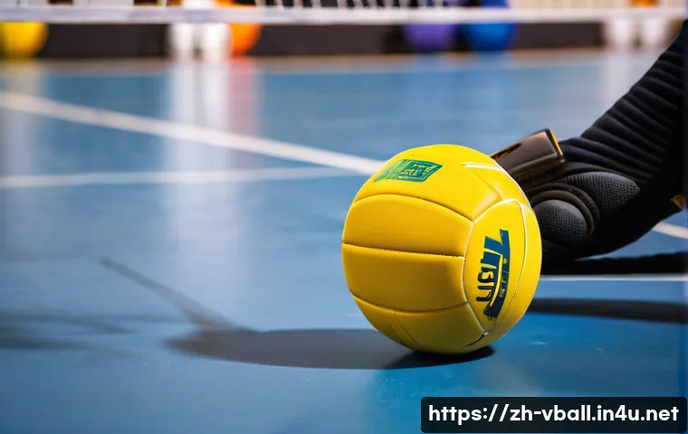 배구 장비 대여 시 체크리스트 - A detailed close-up image of a professional volleyball and protective gear set displayed on a clean ...