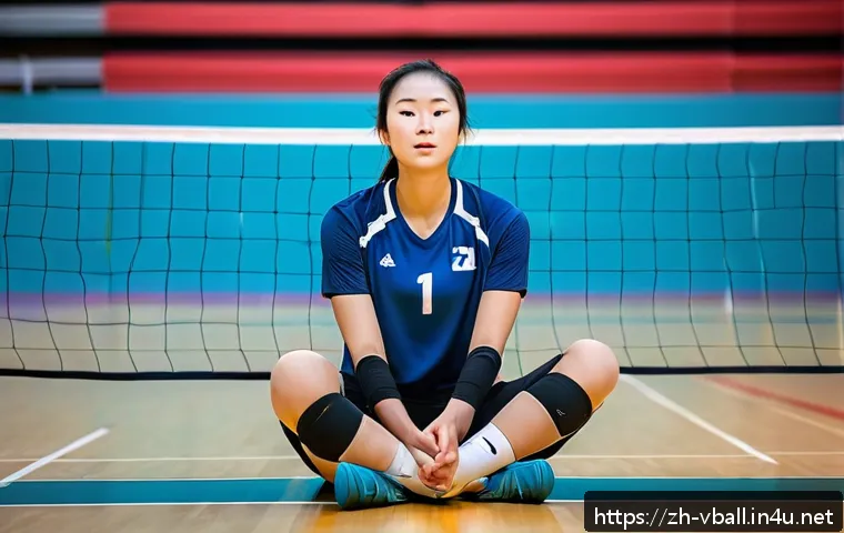 배구 경기와 심리적 준비 - A focused female volleyball player in her mid-20s practicing visualization training in a quiet indoo...