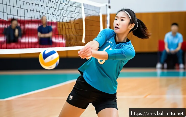 배구 전술 용어 해설 - A dynamic volleyball scene capturing a setter and outside hitter executing a rapid attack play. The ...